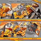 145 Pcs 2-in-1 Workbench Tools Sound Educational Construction Box 3-5