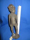Papua New Guinea Sepik River Tribe Ancestral Figure Carved Wood Shell Eyes