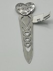 Brighton Contempo Heart Bookmark Silver Plated With Crystals Nwt