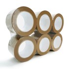 Up To 36 Rolls Coolpkg 2  X 110 Yards Tan Sealing Packing Box Shipping Tape 2mil