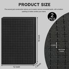 Pick And Pluck Foam Sheets  2pcs 16 X 12 X 1 5 Inch 16x12x1 5inch  Black 
