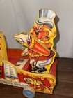 Vintage 1940s Rare Fisher Price  156 Circus Wagon Wood Pull Toy Works 