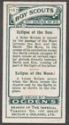 Ogden s  Boy Scouts  1913  4th Series  Green Backs  No 157  Eclipse Of The Sun