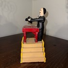 Vtg Magician Mechanical Bank Cast Iron Magicians Hat Trick Coin Bank Plug Piggy