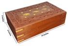 Mango Wood Box With Brass Inlay