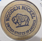 Vintage State Seal Of New York Wooden Nickel -  1 Token Ny