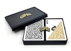 Copag 1546 100  Plastic Playing Cards - Bridge Size Regular Index Gold black