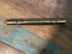 Antique Large Brass English Spirit Bubble Level On Wood metal Base