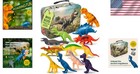 12-piece Dinosaur Figurines Set With Metal Box - Fun   Educational For Kids