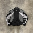 Fieldsheer Motorcycle Riding Jacket Mens Xl Black Gray Mesh Armored Padded Rain