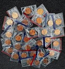 1984 - 1998 One Cent Bu 30 Coin Lincoln 1c Penny P   D Lot Cut From Us Mint Sets