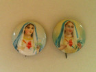 Lot Of 4  Jesus Mary Sacred Heart Vintage Pins