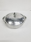 Vintage Hammered Aluminum Serving Bowl Casserole Dish 8 5 Inch