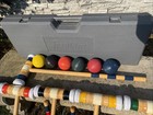 Vintage Franklin Croquet Set With Hard Shell Carrying Case  6 Player Set 