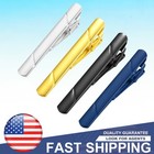 4pcs Stainless Steel Tie Clip Necktie Bar Clasp Clamp Pin Gold Black Silver Mens
