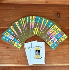 Vintage Congress Playing Cards Mcm Floral Butterfly Gold Gilt Edge Retro Deck