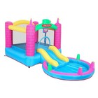 Safety Water Slide Pool Inflatable Bounce House Kids Jumping Castle With Blower