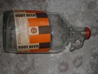 Vintage Advertising  A w Root Beer Duraglas Half Gallon Jug W ice Cold Screw Cap