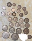 Big Lot Of 26 British Silver And 1 Copper Nickel Coins    