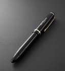 Rare Vintage 1950s Montblanc 342g 14k Gold Nib Fountain Pen 14c Nib Piston Black