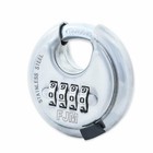 Fjm Sx790 Combination Disc Padlock Stainless Steel 4 Number Resettable New