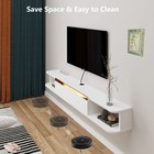 Floating Tv Stand  55   Wall Mounted Entertainment Center Tv Media Console  F   