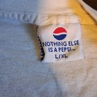 Pepsi    nothing Else Is A Pepsi    White T-shirt Large L xl Red Blue Logo