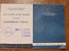 Concise Alvin Vintage 300 Circular Slide Rule 11cm Od With Case And Manual Japan