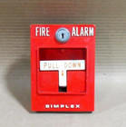 Simplex 4251-20 Non-coded Red Manual Pull Down Station Fire Alarm No Keys 425120