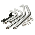 Staggered Shortshot Exhaust Pipes Fit For Harley Sportster Iron 883 1200 2004-13