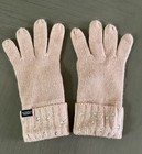 Victoria s Secret Pink Mauve  Bling Sparkle Winter Knit Gloves Rhinestone Cuff