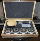 Wooden Cocktail Smoker Kit With 4 Wood Chip Boxes For Whiskey   Drinks - New