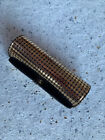 Vintage Lipstick Case Holder For Purse Velvet Lined With Mirror Inside Snap Clos
