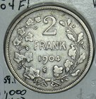 Belgium 1904 Leopold Ii 2 Francs 290902 Combine Shipping