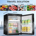 Ac110v   Dc12v 1 77 Cu Ft Truck Fridge Rv Camper Refrigerator With App Control