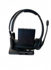 Plantronics W02 Wireless Headset With Base     Black  model W02  Dect Security 