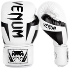Venum Elite Hook And Loop Training Boxing Gloves - White black
