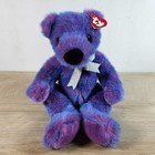 Ty Classic Purplebeary Bear Beanbag Plush Toy Purple W  Tags Vintage 1999 14 