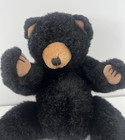 Russ Berrie Blacky Black Bear 8  Plush Realistic Woodland Stuffed Animal Toy