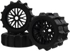 4pcs 1 8 Scale Rc Off Road Buggy Snow Sand Paddle Tires Tyre Wheels 17mm Hex    