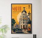 Spain - Madrid 2 - - Vintage Travel And Tourism Poster 