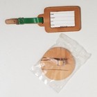 Vintage 1990 s Heineken World Of Golf   Honda Classic Leather Golf Bag Tags    new