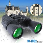 180x100 Bak4 Military Zoom Powerful Binoculars Day low Night Optics Weatherproof