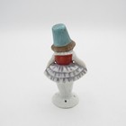 Antique German Full Figure Child In Dress  Pin Cushion Half Doll