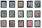 India Album Page Of 26 Queen Victoria Sound Used Stamps  1882-92 