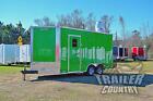 New 2025 8 5x16 V Nose Enclosed Mobile Concession Kitchen Food Vending Trailer