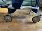 Vintage Taylor Tot Stroller Blue    White Metal Stroller Walker Great Condition 