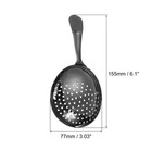 Julep Strainer  1pcs - Stainless Steel Cocktail Strainer  metallic Black  155mm 