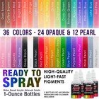 U s  Art Supply   36 Color 1oz Deluxe Airbrush Acrylic Paint Set