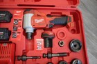 Milwaukee 2676-22 Force Logic M18 10-ton Knockout Tool Kit - Red With 1 2  - 2 